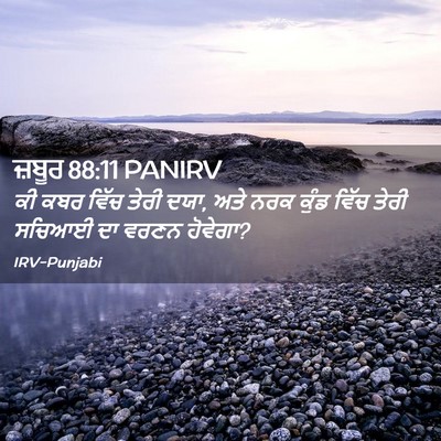 Picture 02 - ਜ਼ਬੂਰ 88:11 PANIRV - ਕੀ ਕਬਰ ਵਿੱਚ ਤੇਰੀ - Bible Verse Picture