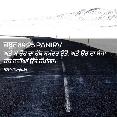 Picture 02 - ਜ਼ਬੂਰ 89:25 PANIRV - ਅਤੇ ਮੈਂ ਉਹ ਦਾ ਹੱਥ - Bible Verse Picture