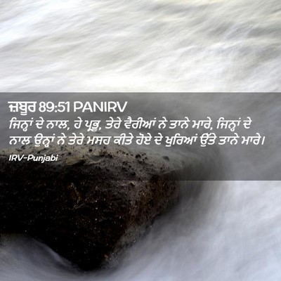 Picture 02 - ਜ਼ਬੂਰ 89:51 PANIRV - ਜਿਨ੍ਹਾਂ ਦੇ ਨਾਲ, ਹੇ - Bible Verse Picture