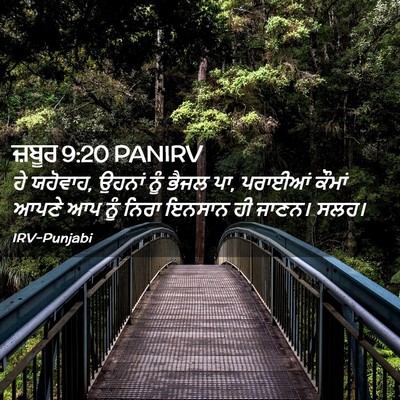 Picture 02 - ਜ਼ਬੂਰ 9:20 PANIRV - ਹੇ ਯਹੋਵਾਹ, ਉਹਨਾਂ - Bible Verse Picture