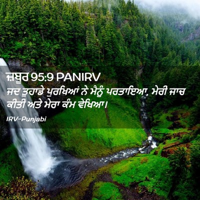 Picture 02 - ਜ਼ਬੂਰ 95:9 PANIRV - ਜਦ ਤੁਹਾਡੇ ਪੁਰਖਿਆਂ - Bible Verse Picture