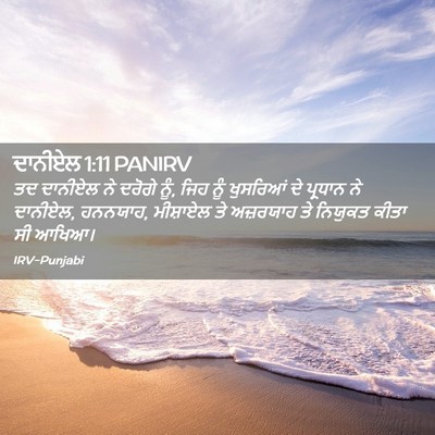 Picture 02 - ਦਾਨੀਏਲ 1:11 PANIRV - ਤਦ ਦਾਨੀਏਲ ਨੇ ਦਰੋਗੇ - Bible Verse Picture