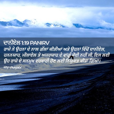 Picture 02 - ਦਾਨੀਏਲ 1:19 PANIRV - ਰਾਜੇ ਨੇ ਉਹਨਾਂ ਦੇ - Bible Verse Picture