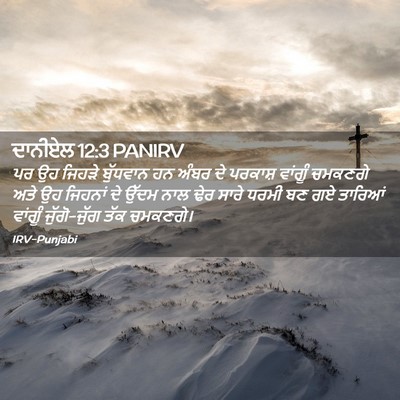 Picture 02 - ਦਾਨੀਏਲ 12:3 PANIRV - ਪਰ ਉਹ ਜਿਹੜੇ - Bible Verse Picture