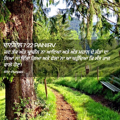 Picture 02 - ਦਾਨੀਏਲ 7:22 PANIRV - ਜਦ ਤੱਕ ਅੱਤ ਪ੍ਰਾਚੀਨ - Bible Verse Picture
