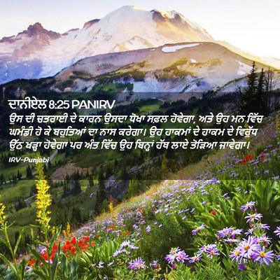 Picture 02 - ਦਾਨੀਏਲ 8:25 PANIRV - ਉਸ ਦੀ ਚਤਰਾਈ ਦੇ ਕਾਰਨ - Bible Verse Picture
