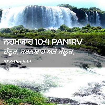 Picture 02 - ਨਹਮਯਾਹ 10:4 PANIRV - ਹੱਟੂਸ਼, ਸ਼ਬਨਯਾਹ - Bible Verse Picture