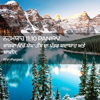 Picture 02 - ਨਹਮਯਾਹ 11:10 PANIRV - ਜਾਜਕਾਂ ਵਿੱਚੋਂ - Bible Verse Picture