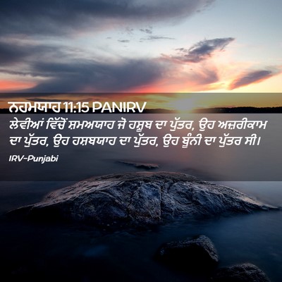 Picture 02 - ਨਹਮਯਾਹ 11:15 PANIRV - ਲੇਵੀਆਂ ਵਿੱਚੋਂ - Bible Verse Picture