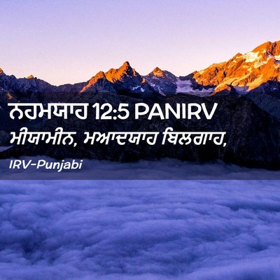 Picture 02 - ਨਹਮਯਾਹ 12:5 PANIRV - ਮੀਯਾਮੀਨ, ਮਆਦਯਾਹ - Bible Verse Picture