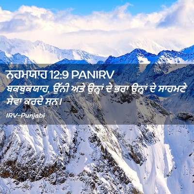 Picture 02 - ਨਹਮਯਾਹ 12:9 PANIRV - ਬਕਬੁਕਯਾਹ, ਉੱਨੀ ਅਤੇ - Bible Verse Picture