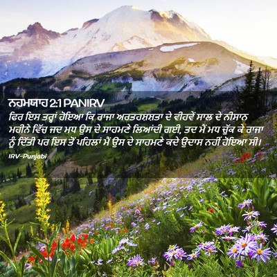 Picture 02 - ਨਹਮਯਾਹ 2:1 PANIRV - ਫਿਰ ਇਸ ਤਰ੍ਹਾਂ ਹੋਇਆ - Bible Verse Picture