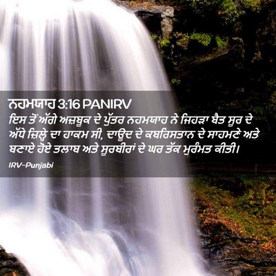 Picture 02 - ਨਹਮਯਾਹ 3:16 PANIRV - ਇਸ ਤੋਂ ਅੱਗੇ ਅਜ਼ਬੂਕ - Bible Verse Picture