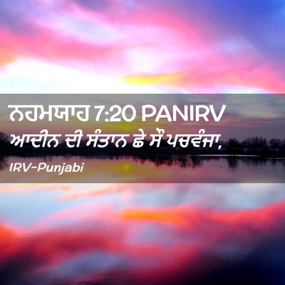 Picture 02 - ਨਹਮਯਾਹ 7:20 PANIRV - ਆਦੀਨ ਦੀ ਸੰਤਾਨ ਛੇ ਸੌ - Bible Verse Picture