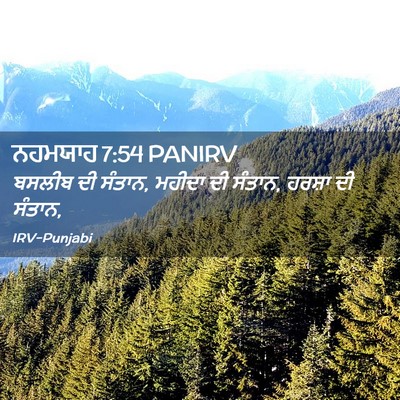 Picture 02 - ਨਹਮਯਾਹ 7:54 PANIRV - ਬਸਲੀਬ ਦੀ ਸੰਤਾਨ, - Bible Verse Picture