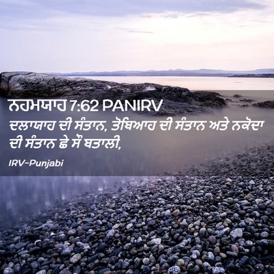 Picture 02 - ਨਹਮਯਾਹ 7:62 PANIRV - ਦਲਾਯਾਹ ਦੀ ਸੰਤਾਨ, - Bible Verse Picture