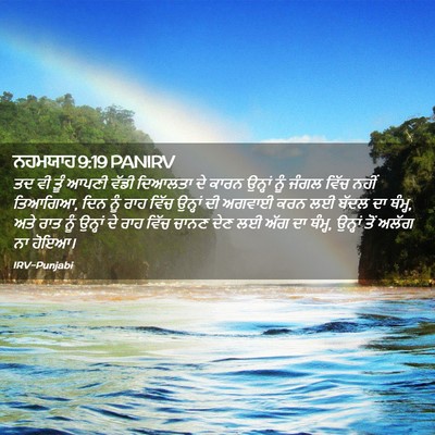 Picture 02 - ਨਹਮਯਾਹ 9:19 PANIRV - ਤਦ ਵੀ ਤੂੰ ਆਪਣੀ ਵੱਡੀ - Bible Verse Picture