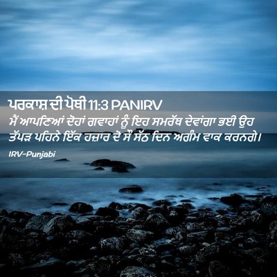 Picture 02 - ਪਰਕਾਸ਼ ਦੀ ਪੋਥੀ 11:3 PANIRV - ਮੈਂ ਆਪਣਿਆਂ ਦੋਹਾਂ - Bible Verse Picture