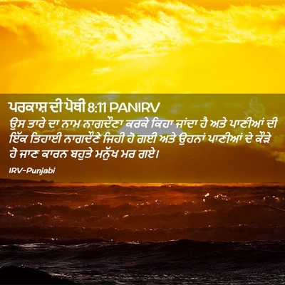 Picture 02 - ਪਰਕਾਸ਼ ਦੀ ਪੋਥੀ 8:11 PANIRV - ਉਸ ਤਾਰੇ ਦਾ ਨਾਮ - Bible Verse Picture