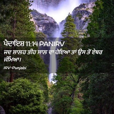 Picture 02 - ਪੈਦਾਇਸ਼ 11:14 PANIRV - ਜਦ ਸ਼ਾਲਹ ਤੀਹ ਸਾਲ ਦਾ - Bible Verse Picture