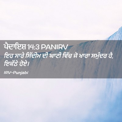 Picture 02 - ਪੈਦਾਇਸ਼ 14:3 PANIRV - ਇਹ ਸਾਰੇ ਸਿੱਦੀਮ ਦੀ - Bible Verse Picture