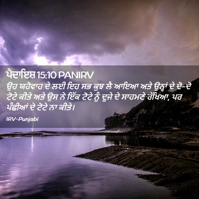 Picture 02 - ਪੈਦਾਇਸ਼ 15:10 PANIRV - ਉਹ ਯਹੋਵਾਹ ਦੇ ਲਈ ਇਹ - Bible Verse Picture