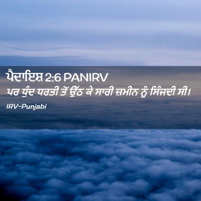 Picture 02 - ਪੈਦਾਇਸ਼ 2:6 PANIRV - ਪਰ ਧੁੰਦ ਧਰਤੀ ਤੋਂ - Bible Verse Picture