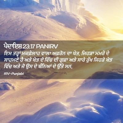 Picture 02 - ਪੈਦਾਇਸ਼ 23:17 PANIRV - ਇਸ ਤਰ੍ਹਾਂ - Bible Verse Picture