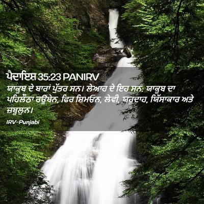 Picture 02 - ਪੈਦਾਇਸ਼ 35:23 PANIRV - ਯਾਕੂਬ ਦੇ ਬਾਰਾਂ - Bible Verse Picture