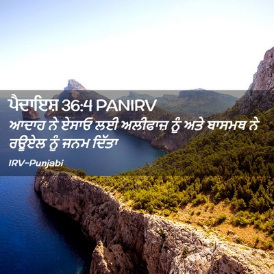 Picture 02 - ਪੈਦਾਇਸ਼ 36:4 PANIRV - ਆਦਾਹ ਨੇ ਏਸਾਓ ਲਈ - Bible Verse Picture