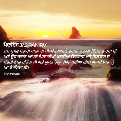 Picture 02 - ਪੈਦਾਇਸ਼ 37:2 PANIRV - ਜਦ ਯੂਸੁਫ਼ ਸਤਾਰਾਂ - Bible Verse Picture