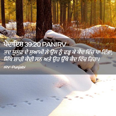 Picture 02 - ਪੈਦਾਇਸ਼ 39:20 PANIRV - ਤਦ ਯੂਸੁਫ਼ ਦੇ ਸੁਆਮੀ - Bible Verse Picture