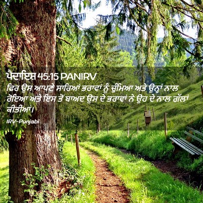 Picture 02 - ਪੈਦਾਇਸ਼ 45:15 PANIRV - ਫਿਰ ਉਸ ਆਪਣੇ ਸਾਰਿਆਂ - Bible Verse Picture