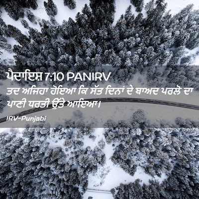 Picture 02 - ਪੈਦਾਇਸ਼ 7:10 PANIRV - ਤਦ ਅਜਿਹਾ ਹੋਇਆ ਕਿ - Bible Verse Picture