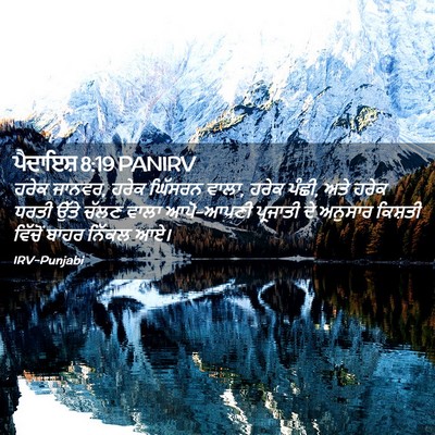 Picture 02 - ਪੈਦਾਇਸ਼ 8:19 PANIRV - ਹਰੇਕ ਜਾਨਵਰ, ਹਰੇਕ - Bible Verse Picture