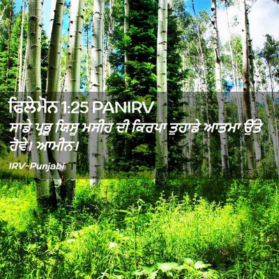 Picture 02 - ਫਿਲੇਮੋਨ 1:25 PANIRV - ਸਾਡੇ ਪ੍ਰਭੂ ਯਿਸੂ - Bible Verse Picture