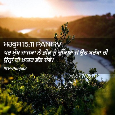 Picture 02 - ਮਰਕੁਸ 15:11 PANIRV - ਪਰ ਮੁੱਖ ਜਾਜਕਾਂ ਨੇ - Bible Verse Picture