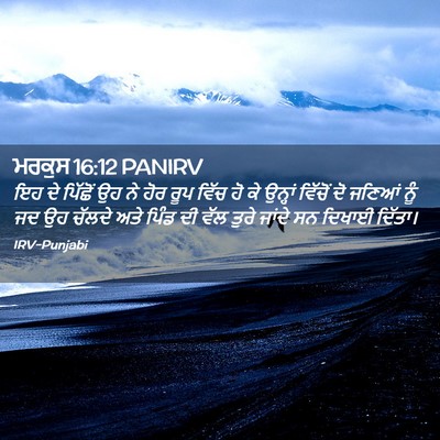 Picture 02 - ਮਰਕੁਸ 16:12 PANIRV - ਇਹ ਦੇ ਪਿੱਛੋਂ ਉਹ ਨੇ - Bible Verse Picture