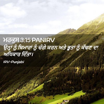 Picture 02 - ਮਰਕੁਸ 3:15 PANIRV - ਉਨ੍ਹਾਂ ਨੂੰ - Bible Verse Picture