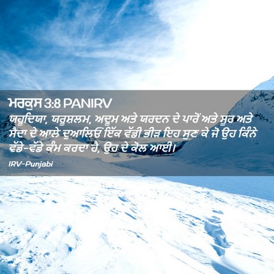 Picture 02 - ਮਰਕੁਸ 3:8 PANIRV - ਯਹੂਦਿਯਾ, ਯਰੂਸ਼ਲਮ, - Bible Verse Picture