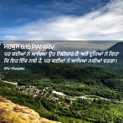 Picture 02 - ਮਰਕੁਸ 6:15 PANIRV - ਪਰ ਕਈਆਂ ਨੇ ਆਖਿਆ ਉਹ - Bible Verse Picture