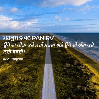 Picture 02 - ਮਰਕੁਸ 9:46 PANIRV - ਉੱਥੋਂ ਦਾ ਕੀੜਾ ਕਦੇ - Bible Verse Picture