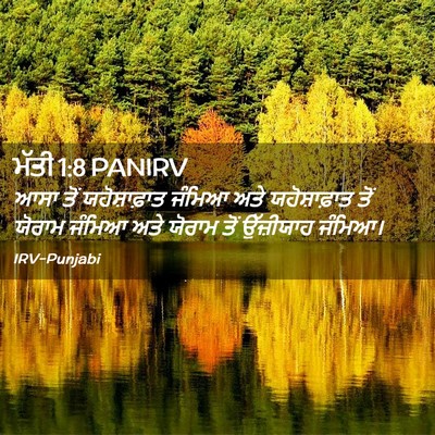 Picture 02 - ਮੱਤੀ 1:8 PANIRV - ਆਸਾ ਤੋਂ - Bible Verse Picture