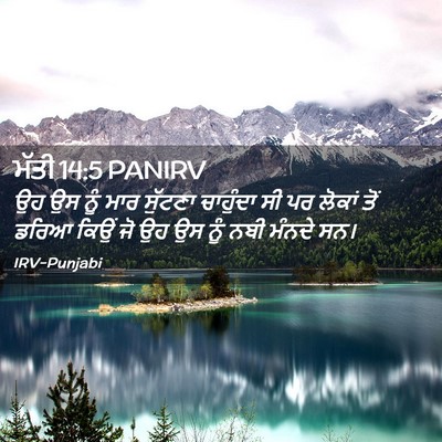 Picture 02 - ਮੱਤੀ 14:5 PANIRV - ਉਹ ਉਸ ਨੂੰ ਮਾਰ - Bible Verse Picture