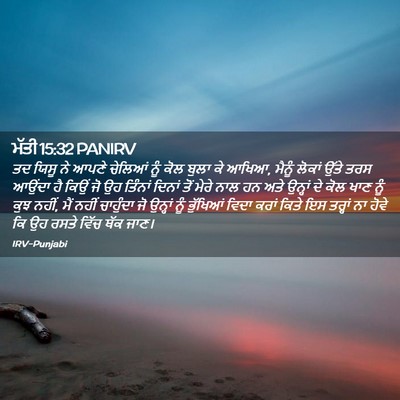 Picture 02 - ਮੱਤੀ 15:32 PANIRV - ਤਦ ਯਿਸੂ ਨੇ ਆਪਣੇ - Bible Verse Picture