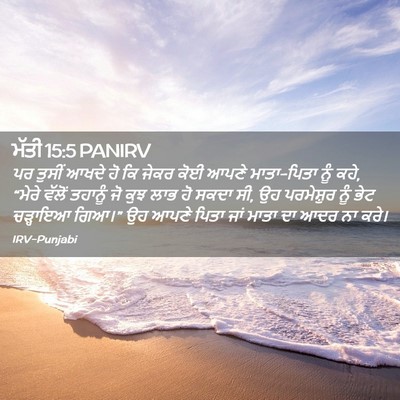 Picture 02 - ਮੱਤੀ 15:5 PANIRV - ਪਰ ਤੁਸੀਂ ਆਖਦੇ ਹੋ ਕਿ - Bible Verse Picture
