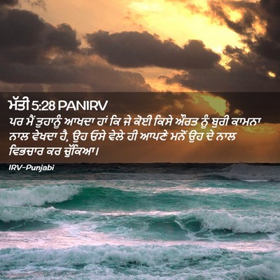 Picture 02 - ਮੱਤੀ 5:28 PANIRV - ਪਰ ਮੈਂ ਤੁਹਾਨੂੰ - Bible Verse Picture