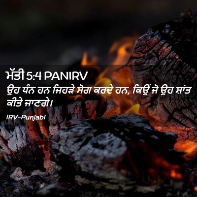 Picture 02 - ਮੱਤੀ 5:4 PANIRV - ਉਹ ਧੰਨ ਹਨ ਜਿਹੜੇ ਸੋਗ - Bible Verse Picture
