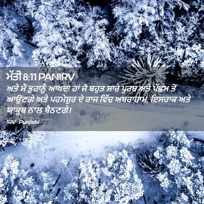 Picture 02 - ਮੱਤੀ 8:11 PANIRV - ਅਤੇ ਮੈਂ ਤੁਹਾਨੂੰ - Bible Verse Picture