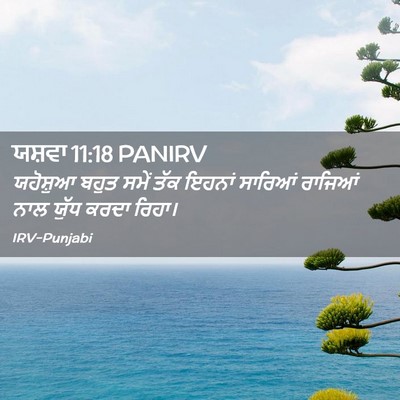Picture 02 - ਯਸ਼ਵਾ 11:18 PANIRV - ਯਹੋਸ਼ੁਆ ਬਹੁਤ ਸਮੇਂ - Bible Verse Picture